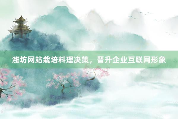 潍坊网站栽培料理决策，晋升企业互联网形象